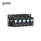 Лампа светодиодная Black LED Filament Шар E14 7W 580lm 4100K step dimmable | 105801207-S | Gauss