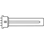 Лампа энергосберегающая КЛЛ 9вт Dulux S/Е 9/840 4p 2G7 Osram