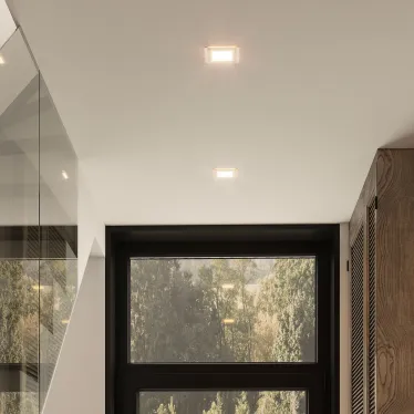 Светильник светодиодный встраиваемый квадратный с декоративным стеклом 6W 3000K 1/40 | 948111106 | Gauss