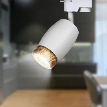 Светильник трековый TR51 - GU10 WH однофазный под лампу GU10 матовый белый