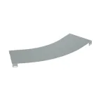 Крышка на угол горизонтальный 45?, осн.600, R-600, горячеоцинкованная в комплекте с крепежными элементами и соединительными пластинами, необходимыми для монтажа