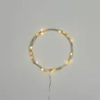 Гирлянда Роса с крупными каплями 2 м, 20 LED, теплое белое свечение, 2хCR2032 в комплекте | 302-006 | NEON-NIGHT