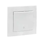 Валенсия выключатель 1-кл. 10А белый проходной