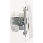 W59 Переключатель двухклавишный, 10АХ, механизм, белый