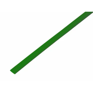 Термоусаживаемая трубка 6,0 3,0 мм, зеленая, упаковка 50 шт. по 1 м, REXANT