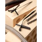 Хомут дюбельный 7х150 черный (50шт) PROxima