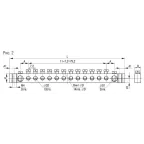 Шина нулевая 6х9мм 14/2 (14групп/крепеж по краям)
