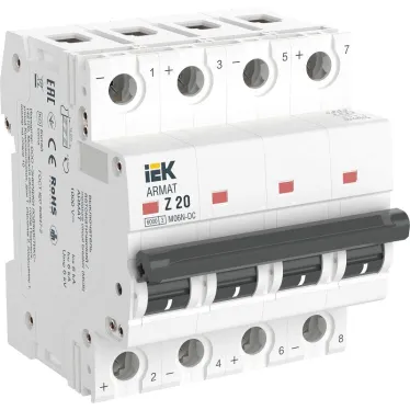 ARMAT Автоматический выключатель M06N-DC 4P Z 20А IEK