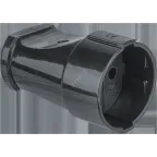 Розетка Navigator 61 717 NCA-SK01-10A-X-BL переносная б/з черная