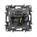 ETIKA Переключатель одноклавишный с подсветкой алюминий автоматические зажимы 10AX