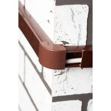 Угол внешний (25х25) (4 шт) Plast под темное дерево