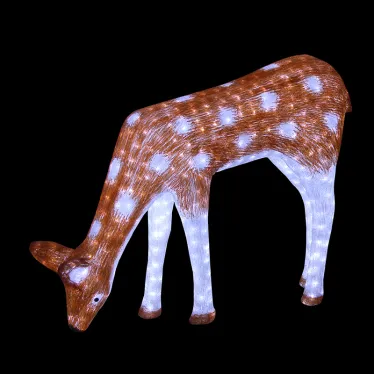 Акриловая светодиодная фигура "Олень мама коричневая" 100х130см, 2850 светодиодов IP44 понижающий трансформатор в комплекте, | 513-104 | NEON-NIGHT