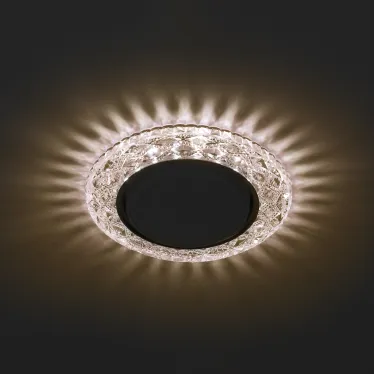 Светильник точечный встраиваемый под лампу DK LD24 15Вт GX53 шампань с подсветкой | Б0029632 | ЭРА