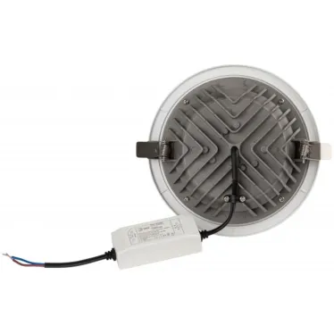 Светильник даунлайт светодиодный SDL-10-90-30K-W20 встраиваемый круглый 20Вт 3000K 1800Лм 179х179х57