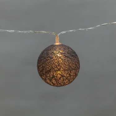 Тайские фонарики «Северное сияние» 3,5 м, прозрачный ПВХ, 20 LED, теплый белый, питание 2 х АА (батарейки не в комплекте) | 303-086 | NEON-NIGHT