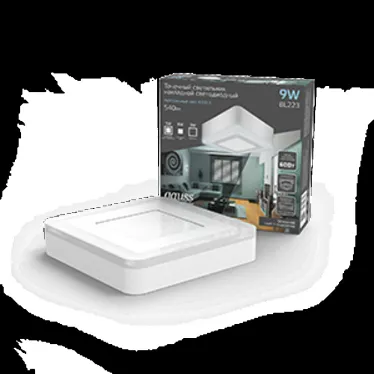 Светильник светодиодный ДБО 9 Вт 540 лм 4000К Белый IP20 145х145х40мм Алюминий Backlight Gauss