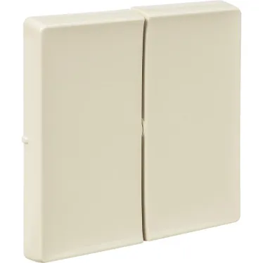Valena LIFE Лицевая панель для двухклавишного выключателя Слоновая кость