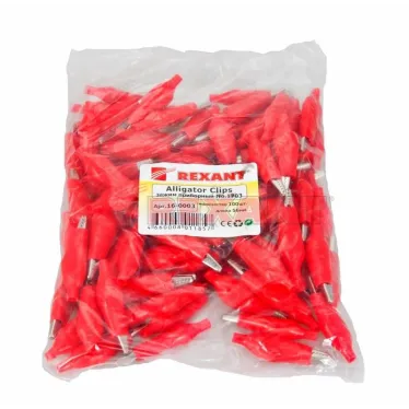 Зажим ''Крокодил'' 5А, 56мм, в изоляторе, 200шт/упак