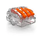 Клемма монтажная СМК, универсальная c зажимом 3x0.2 - 4 мм2, (222-413), OBO