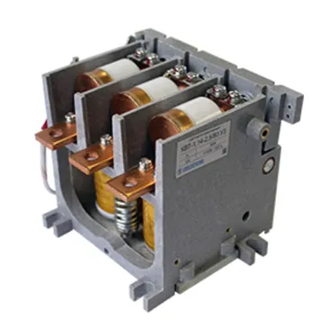 Контактор вакуумный КВТ-1,14-2,5/ 80-3 У3, трёхполюсный, 80А, 220В DC, 2з+1р, нереверсивный, без реле.