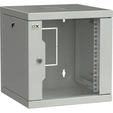 Шкаф LINEA WS 10' 6U 320х310мм дверь обзорная со стеклом серый