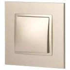 Выключатель, 10АХ-250В, Эра Elegance, шампань,14-1101-04