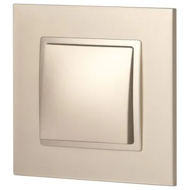 Выключатель, 10АХ-250В, Эра Elegance, шампань,14-1101-04