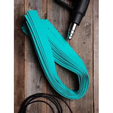 Трубка термоусаживаемая ТУТ нг 40/20 зеленая в отрезках по 1м PROxima