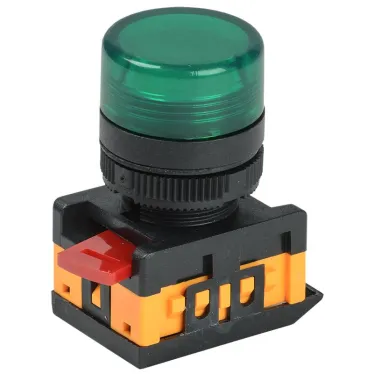 Лампа AL-22TE сигнальная зеленая с подсветкой неон 240В