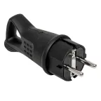                  Вилка угловая каучуковая с кольцом 230В 2P+PE 16A IP44 PROxima
               