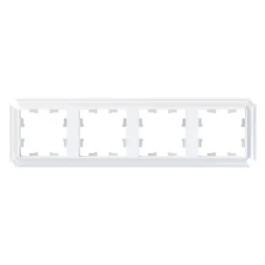 ATLASDESIGN ANTIQUE 4-постовая рамка, универсальная, БЕЛЫЙ