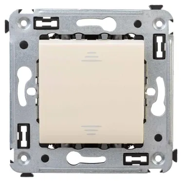 Avanti Выключатель одноклавишный, в стену, Ванильная дымка