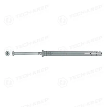 Дюбель-гвоздь 6х80 потайной бортик, полипропилен (100шт)