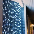 Гирлянда "Сеть" 2,5х2,5м, черный ПВХ, 432 LED Белые | 215-031 | NEON-NIGHT