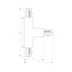 Коннектор тройной LGD-4TR-CON-INT-R2-WH (C) | 026144 | Arlight