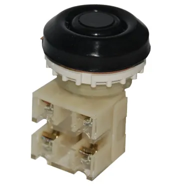 Выключатель кнопочный ВК30-10-02110-54 У2, черный, 2р, цилиндр, IP54, 10А. 660В