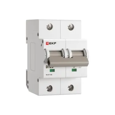 Автоматический выключатель ВА 47-125 2P 125А (D) 15кА PROxima