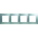 ETIKA Рамка 4 поста алюминий