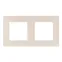 Рамка для розеток и выключателей Серия 12 12-5102-02 на 2 поста, Сатин, слоновая кость