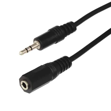 Аудио кабель 3.5 мм гнездо - штекер, 7 м