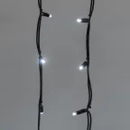 Гирлянда Айсикл (бахрома) светодиодный, 6,0 х 1,5 м, черный провод "КАУЧУК", 230 В, диоды белые, 240 LED | 255-295 | NEON-NIGHT
