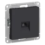 Розетка ATLASDESIGN телефонная RJ11 механизм карбон