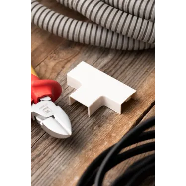 Угол T-образный (20х10) (4 шт) Plast Белый