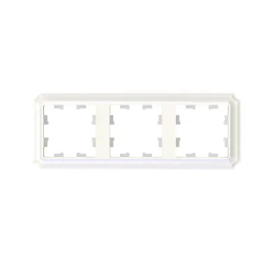 ATLASDESIGN ANTIQUE 3-постовая рамка, универсальная, ЖЕМЧУГ