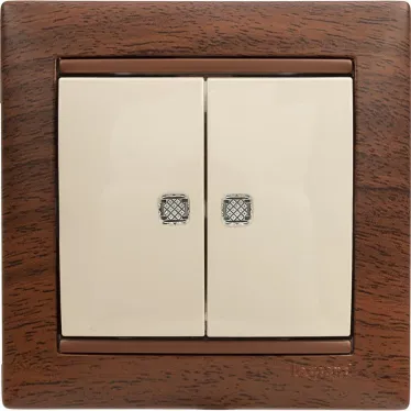 Рамка VALENA 1 пост тонированное дерево