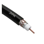 Кабель коаксиальный RG-6U 75 Ом Cu/(оплётка Cu 64%) PE цвет чёрный бухта 100 м