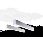 Светильник светодиодный Х-line один. подвесн 40Вт 4000К 1995x63x100мм IP40 RAL9005 черный муар DALI опал 2 торц.кр.|V1-R0-90827-02OPD-4004040|VARTON