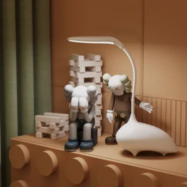 Светильник настольный Qplus GTL701 6W 330lm 2700-6000K 5V Li-ion 1200mA белый детский диммируемый LED 1/10/30 | GT7011 | Gauss