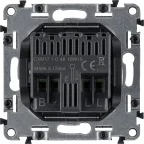 Valena LIFE Светорегулятор с поворотной ручкой универсальный 300Вт без нейтрали С лицевой панелью Белый