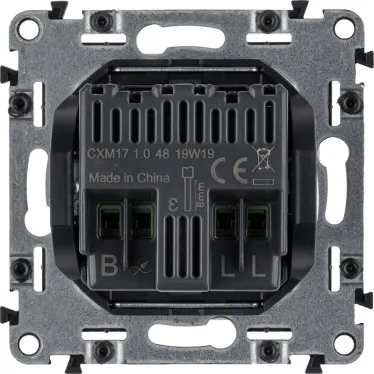 Valena LIFE Светорегулятор с поворотной ручкой универсальный 300Вт без нейтрали С лицевой панелью Белый